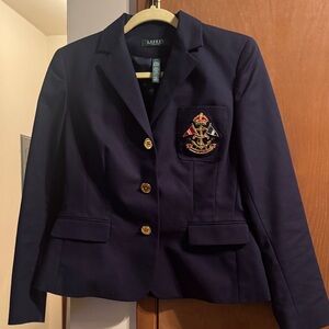 Lauren Ralph Lauren Navy Blazer with Gold Buttons